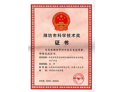 潍坊市科学技术奖-水性仿花岗岩花季传媒影视APP下载